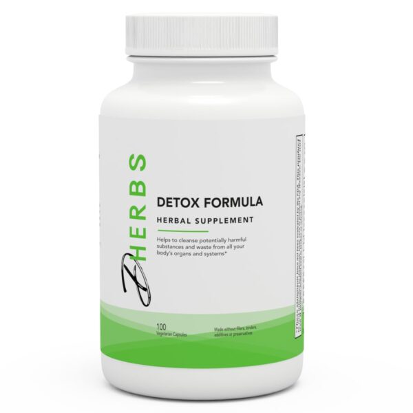 Dherbs Fórmula Detox 100 cápsulas para limpieza corporal