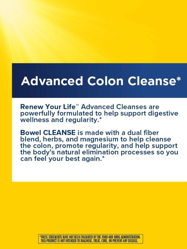 Cápsulas vegetarianas Renew Your Life Limpieza Intestinal