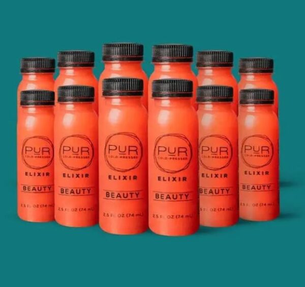 PUR Beauty Wellness Shots jugo colágeno manzana limón jengibre