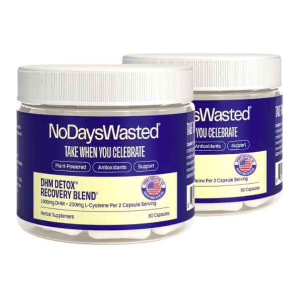 Frasco No Days Wasted DHM Detox 120 cápsulas para recuperación Frasco No Days Wasted DHM Detox 120 cápsulas para recuperación