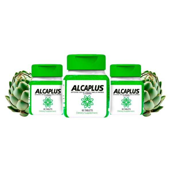 Botella ALCAPLUS spirulina suplemento detox 60 tabletas