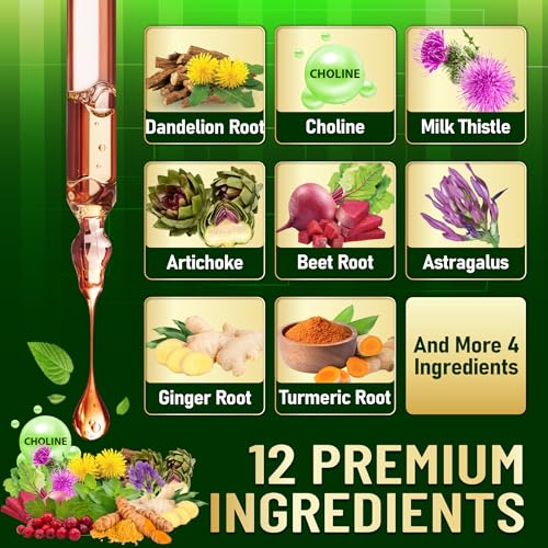 Complemento líquido 12en1 con raíz de diente de león y cúrcuma