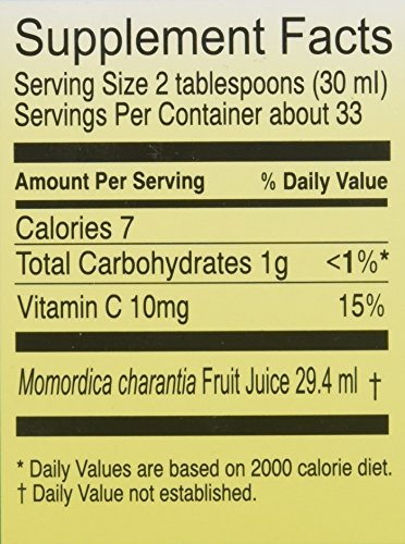 Jugo puro de karela melón amargo en envase Vedic