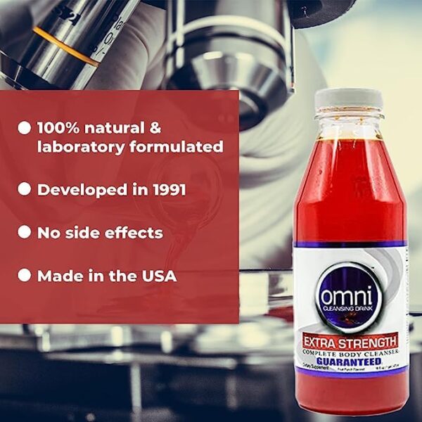 Limpieza corporal Wellgenix Omni Detox bebida sabor fruta 16 oz