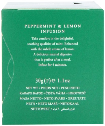 Detalle bolsita de té Ahmad Tea menta y limón