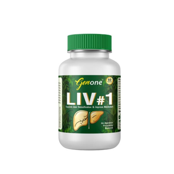 GENONE Liv#1 suplemento herbal limpieza y desintoxicación hígado