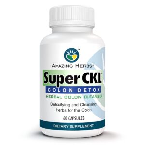 Amazing Herbs Super CKL colon detox limpiador natural 60 cápsulas