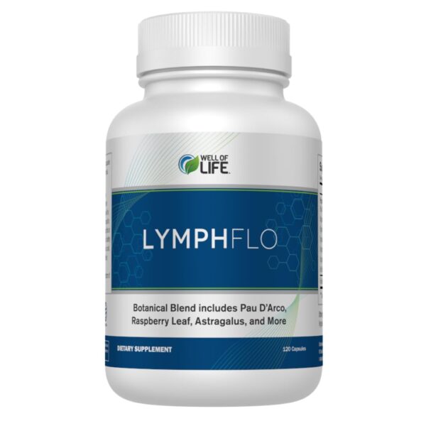 LymphFlo suplemento detox inmunidad paquete frontal