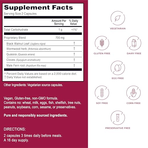 Ingredientes naturales en cápsulas de Kroeger para limpieza y antioxidantes
