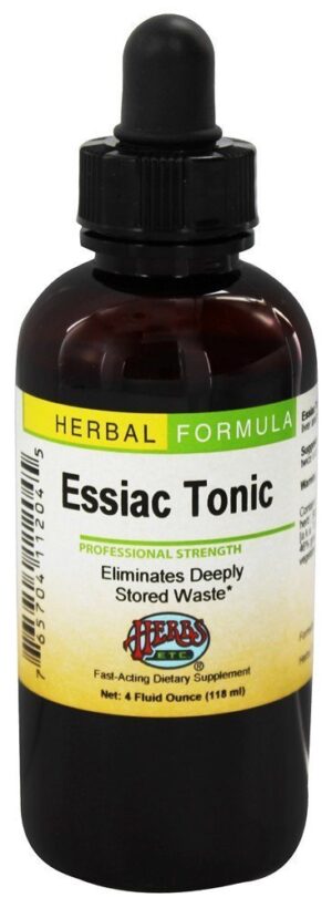 Tónico Essiac 4 oz botella suplemento herbal tradicional para salud