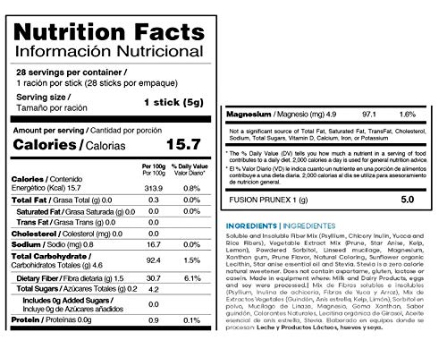 Té detox FuXion Prunex para tránsito digestivo 28 sobres