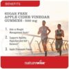 Frasco de gomitas NatureWise vinagre de manzana y vitamina B12