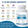 Suplemento natural detox ZOXY ThcleanMax para hígado y riñón