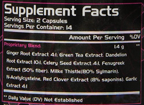 Prime Nutrition Cleanse cápsulas frasco lateral