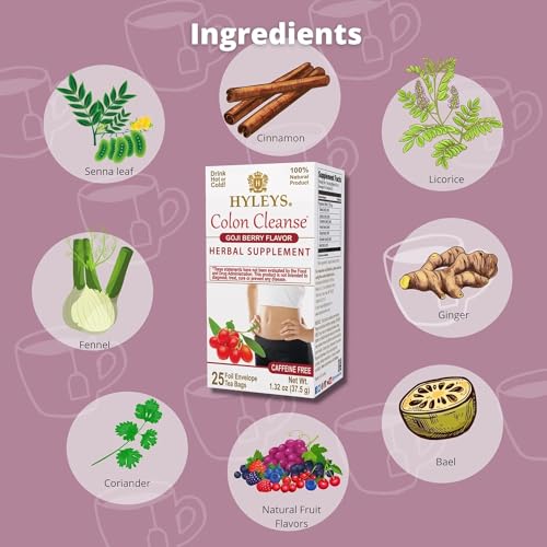 Bolsas individuales té Colon Cleanse Hyleys