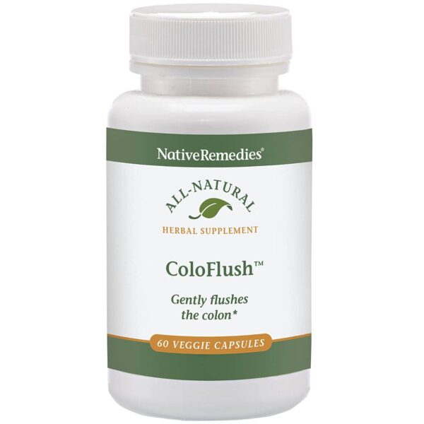 Caja y frascos Native Remedies ColoFlush para digestión
