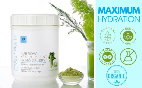 Envase polvo apio instantáneo sin OGM para salud intestinal