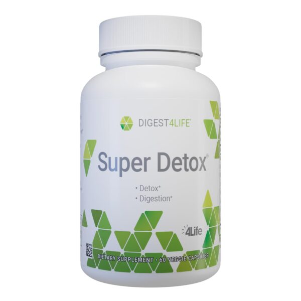 Frasco 4Life Super Detox suplemento hepático y detoxificación