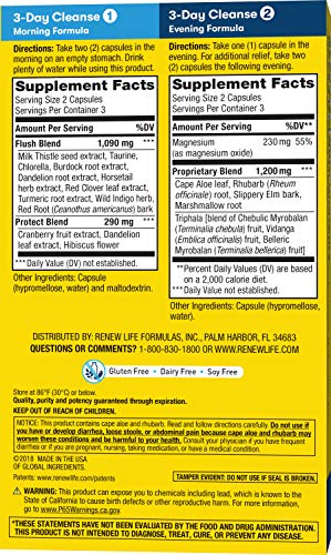 Vegetarian capsules Renew Life detox para limpieza corporal