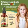 Frasco de gotas detox infantil Atherionyxora con zeolita vitamina C