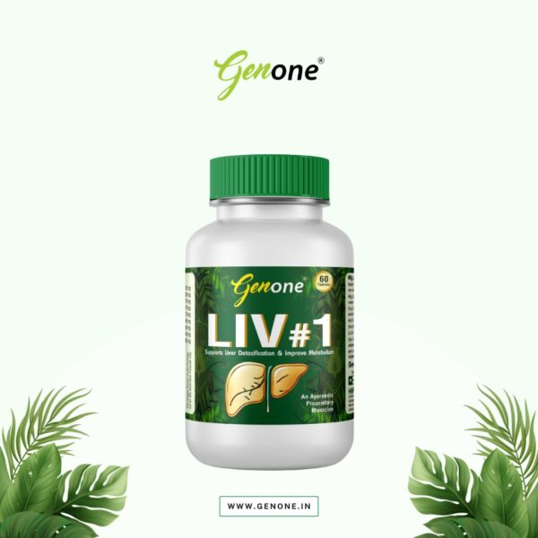 tabletas de limpieza hepática GENONE Liv#1 suplementación diaria
