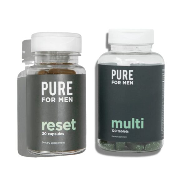 Pure for Men multivitamínico 120 cápsulas y detox 30 cápsulas