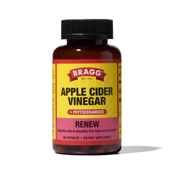BRAGG Renew cápsulas vinagre sidra de manzana piel saludable