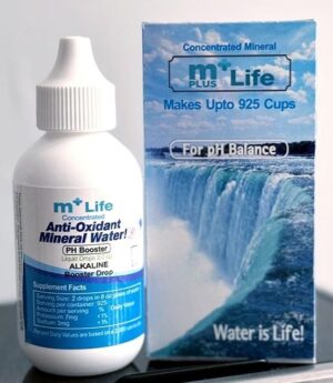 Mplus Life gotas minerales alcalinas antioxidantes botella frontal Mplus Life gotas minerales alcalinas antioxidantes botella frontal
