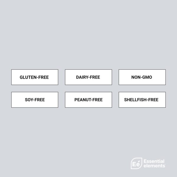 Etiqueta de gomitas de vinagre de sidra de manzana Essential Elements