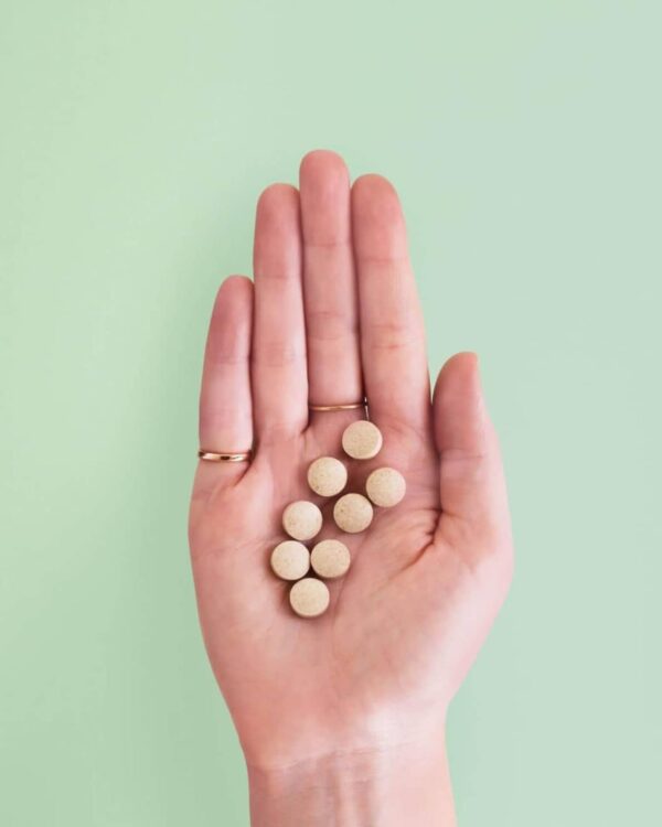 Frasco pastillas Ora Organic vinagre sidra manzana con tapa