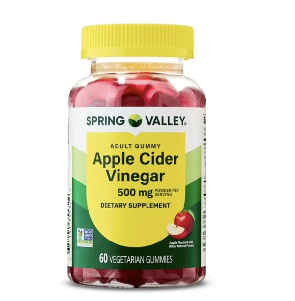 Frente de la caja gomitas vinagre sidra manzana