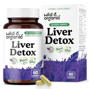 Wild & Organic Cápsulas de Desintoxicación del Hígado - Frente