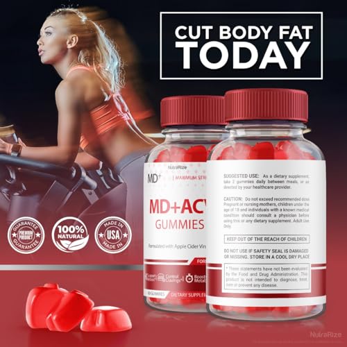 Suplemento NutraRize MD+ ACV para metabolismo y energía