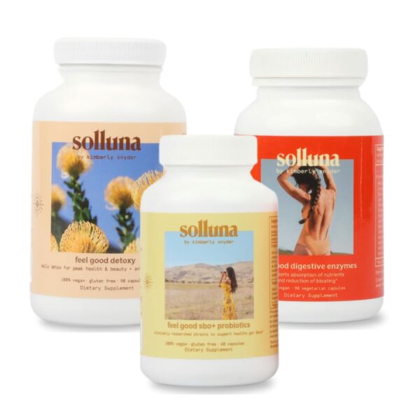 Kit inicial digestivo Solluna por Kimberly Snyder envase