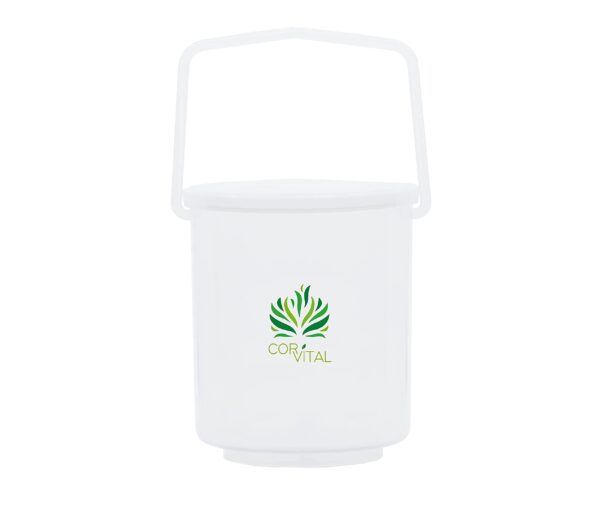 Cubeta clara reutilizable para kit enema café Cor-Vital