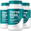 Paquete triple Nerve Bliss Max NutraVibe 180 cápsulas para nervios saludables