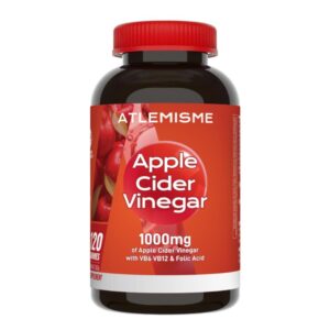 ATLEMISME gomitas de vinagre de sidra de manzana botella