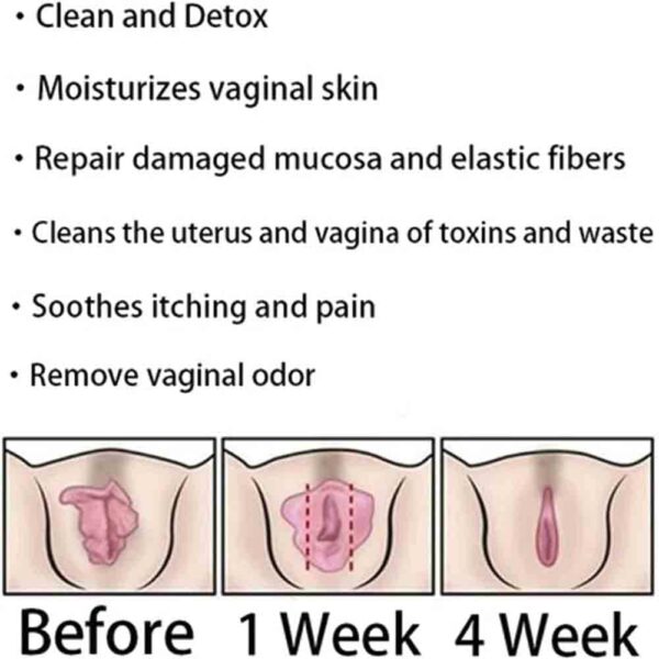 Detox vaginal expresión firmeza y piel rosada saludable
