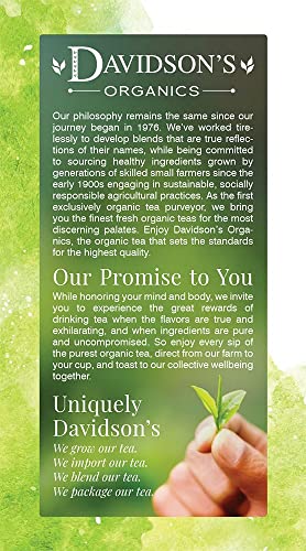 Paquete de 6 tés orgánicos Davidson's para detox