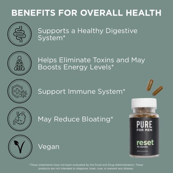Suplemento pure for men para hombre energía y bienestar
