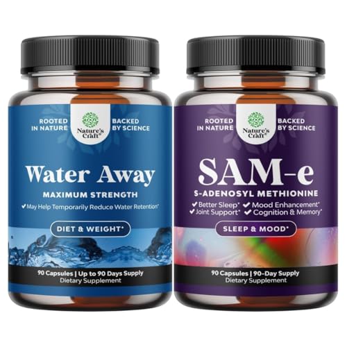 Píldoras diuréticas herbales Bundle de Agua Away