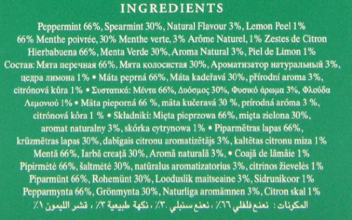 Etiqueta Ahmad Tea menta y limón para té herbal