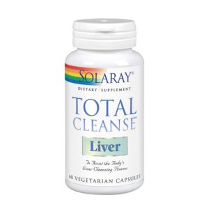 Botella Solaray Total Cleanse Liver 60 cápsulas para hígado
