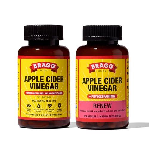 Frasco Bragg cápsulas de vinagre de sidra con vitamina D y zinc