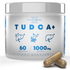 Peak Revival-X Tudca 1000mg suplemento hepático 60 cápsulas veganas