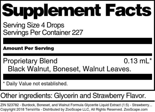 Extracto líquido glicerinado bardana TerraVita envase