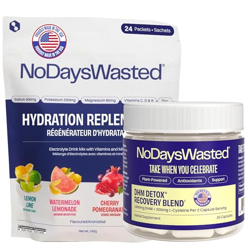 Paquete No Days Wasted DHM Detox con 15 servicios y 30 cápsulas
