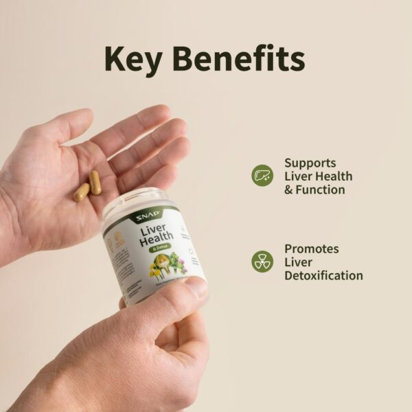 Botella Snap Supplements apoyo desintoxicación hígado