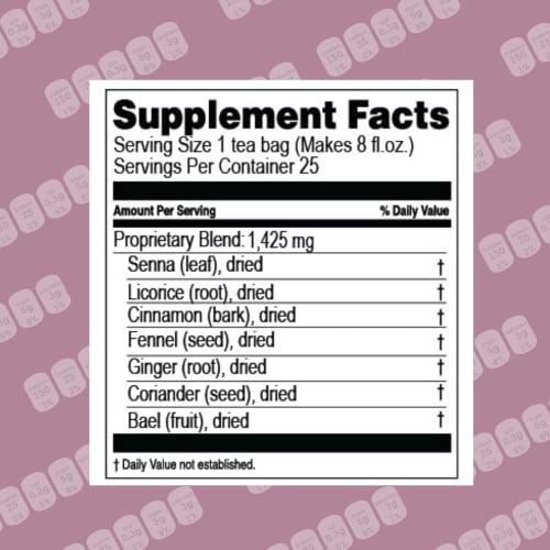 Té Hyleys Colon Cleanse sabor goji vista lateral