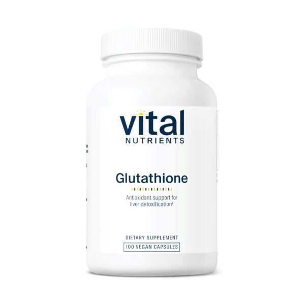 Frasco Vital Nutrients glutatión 400mg 100 cápsulas vegano
